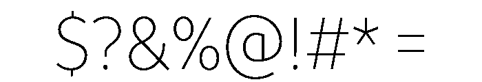TT Prosto Sans Trl Cnd Thin Font OTHER CHARS