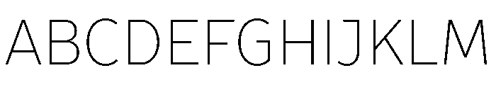 TT Prosto Sans Trl Cnd Thin Font UPPERCASE