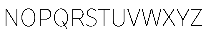 TT Prosto Sans Trl Cnd Thin Font UPPERCASE