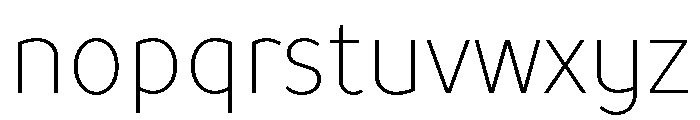 TT Prosto Sans Trl Cnd Thin Font LOWERCASE