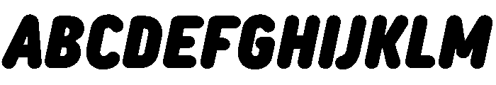 TT Rounds Neue Trl Cmd Blc It Font UPPERCASE