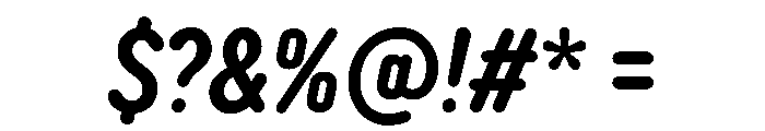 TT Rounds Neue Trl Cmd Db It Font OTHER CHARS