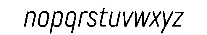 TT Rounds Neue Trl Cmd Lt It Font LOWERCASE