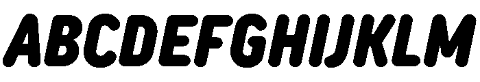 TT Rounds Neue Trl Cmd XBd It Font UPPERCASE