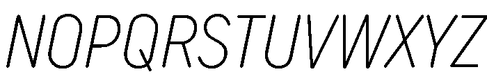 TT Rounds Neue Trl Cmd XLt It Font UPPERCASE