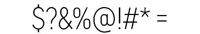 TT Rounds Neue Trl Cmd XLt Font OTHER CHARS