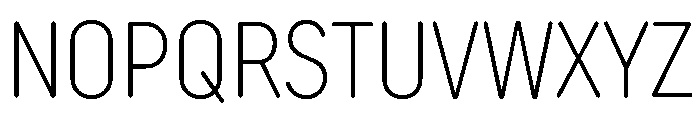 TT Rounds Neue Trl Cmd XLt Font UPPERCASE