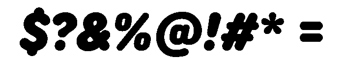 TT Rounds Neue Trl Cnd Blc It Font OTHER CHARS