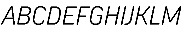 TT Rounds Neue Trl Cnd Lt It Font UPPERCASE
