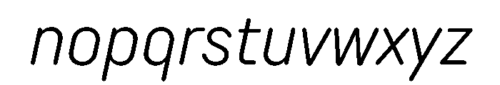 TT Rounds Neue Trl Cnd Lt It Font LOWERCASE