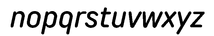TT Rounds Neue Trl Cnd Md It Font LOWERCASE