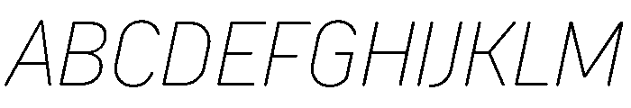 TT Rounds Neue Trl Cnd Th It Font UPPERCASE