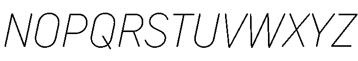 TT Rounds Neue Trl Cnd Th It Font UPPERCASE