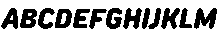TT Rounds Neue Trl Cnd XBd It Font UPPERCASE