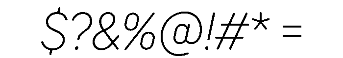 TT Rounds Neue Trl Cnd XLt It Font OTHER CHARS