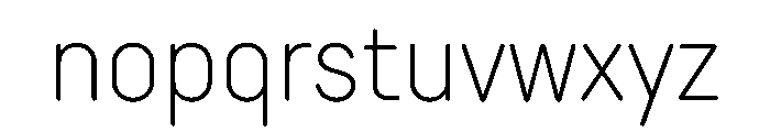 TT Rounds Neue Trl Cnd XLt Font LOWERCASE