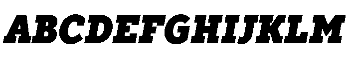 TT Slabs Trl Cnd Black Italic Font UPPERCASE