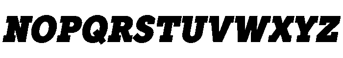 TT Slabs Trl Cnd Black Italic Font UPPERCASE
