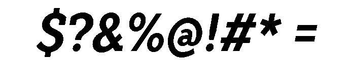 TT Slabs Trl Cnd Bold Italic Font OTHER CHARS