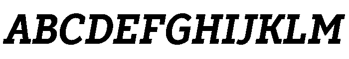 TT Slabs Trl Cnd Bold Italic Font UPPERCASE