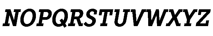 TT Slabs Trl Cnd Bold Italic Font UPPERCASE