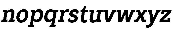 TT Slabs Trl Cnd Bold Italic Font LOWERCASE