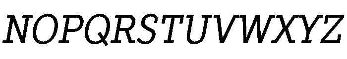 TT Slabs Trl Cnd Italic Font UPPERCASE