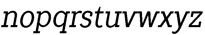 TT Slabs Trl Cnd Italic Font LOWERCASE