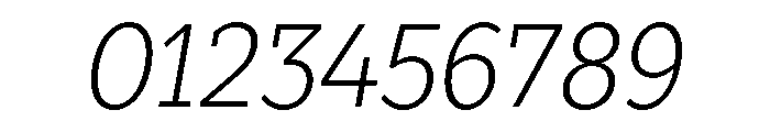 TT Slabs Trl Cnd Light Italic Font OTHER CHARS