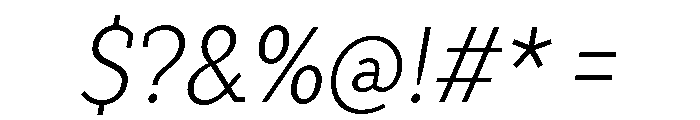 TT Slabs Trl Cnd Light Italic Font OTHER CHARS