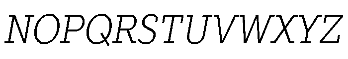 TT Slabs Trl Cnd Light Italic Font UPPERCASE