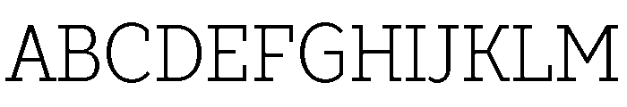 TT Slabs Trl Cnd Light Font UPPERCASE
