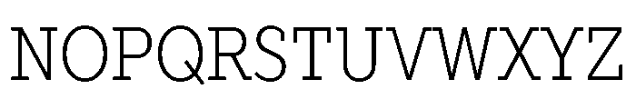TT Slabs Trl Cnd Light Font UPPERCASE