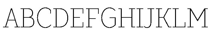 TT Slabs Trl Cnd Thin Font UPPERCASE