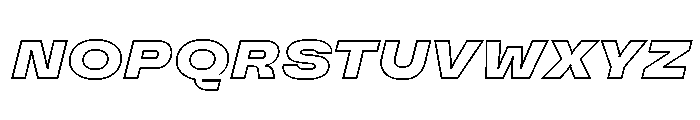 TT Travels Next Trl Blc Outline It Font UPPERCASE