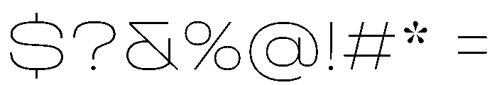 TT Travels Next Trl XLt Font OTHER CHARS