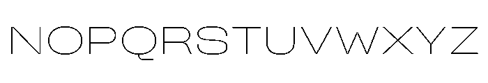 TT Travels Next Trl XLt Font UPPERCASE