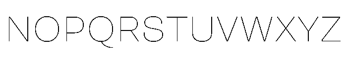 TT Travels Trl Thin Font UPPERCASE
