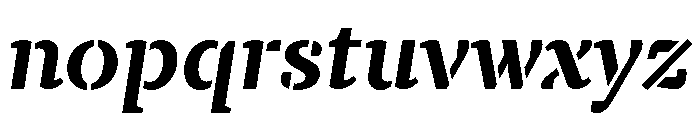 TT Tricks Stencil Trl Bd It Font LOWERCASE