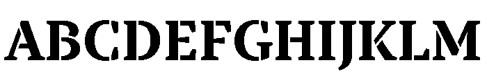 TT Tricks Stencil Trl Bd Font UPPERCASE