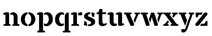 TT Tricks Stencil Trl Bd Font LOWERCASE
