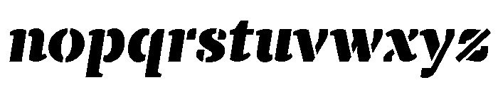 TT Tricks Stencil Trl Blc It Font LOWERCASE