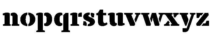 TT Tricks Stencil Trl Blc Font LOWERCASE