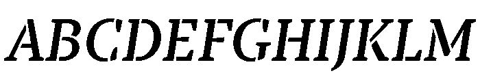 TT Tricks Stencil Trl Db It Font UPPERCASE