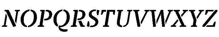 TT Tricks Stencil Trl Db It Font UPPERCASE