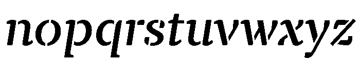 TT Tricks Stencil Trl Db It Font LOWERCASE