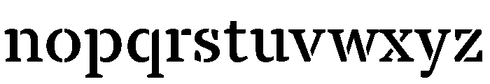 TT Tricks Stencil Trl Db Font LOWERCASE