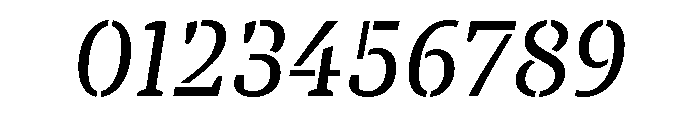 TT Tricks Stencil Trl It Font OTHER CHARS