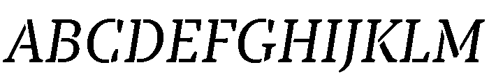 TT Tricks Stencil Trl It Font UPPERCASE