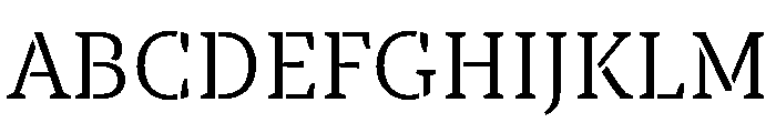 TT Tricks Stencil Trl Lt Font UPPERCASE